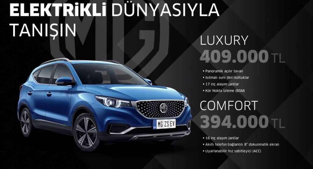 MG elektrikli modeli ZS fiyatı belli oldu / Detaylar TEHAD
